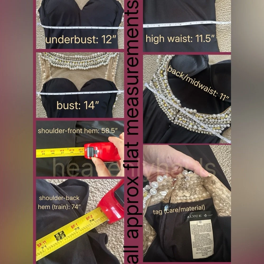 Audrey Hepburn Breakfast at Tiffany’s Illusion Neckline Black Prom Formal Gown - Picture 8 of 11